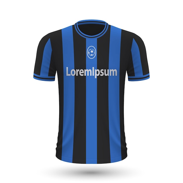 Camiseta de fútbol realista atalanta