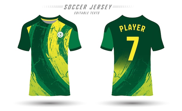 Camiseta de fútbol realista vectorial 1