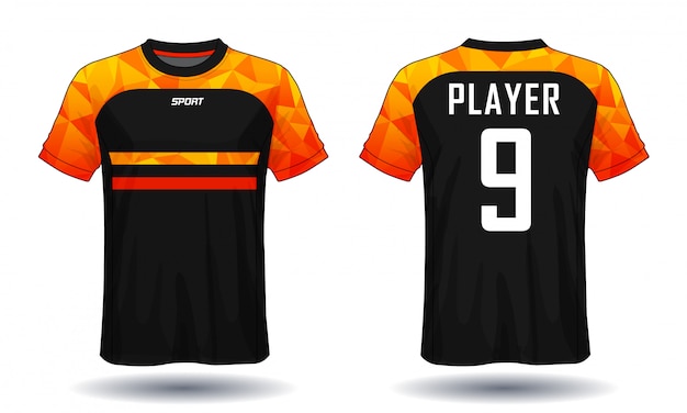 Camiseta de fútbol template.sport diseño de camiseta.