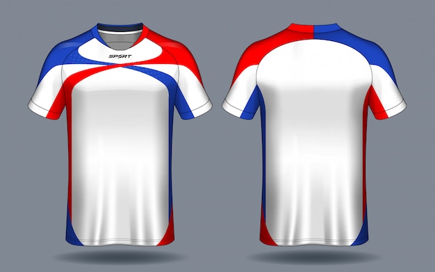 Camiseta de fútbol template.sport diseño de camiseta.