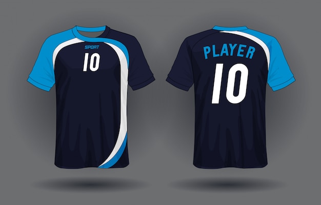 Camiseta de fútbol template.sport diseño de camiseta.