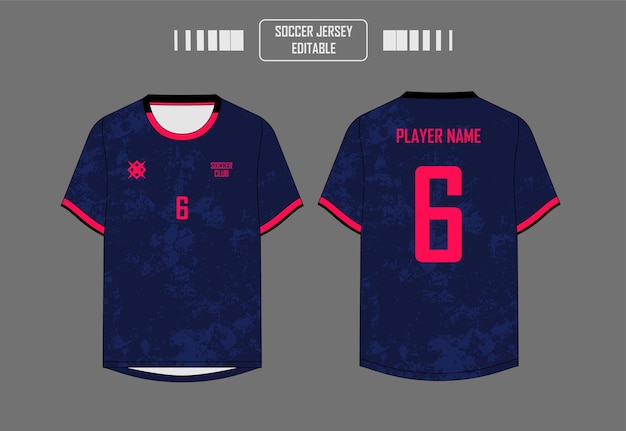 Camiseta de fútbol vectorial para sublimación