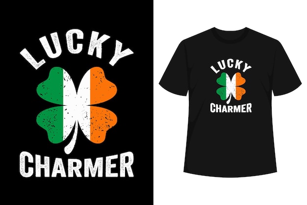 La camiseta de gato de Lucky Clover para el día de San Patricio