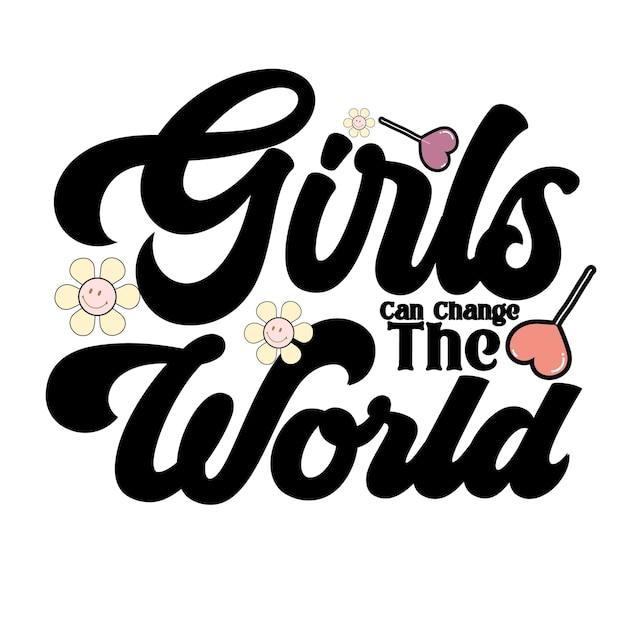 Camiseta Girl Power Svg Girl Power svg cricut Girl Power diseño vectorial de tipografía