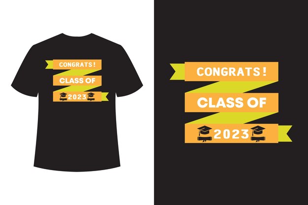 Vector camiseta graduación 2023