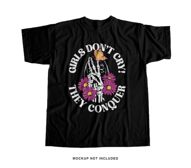 Camiseta gráfica para niñas de Vinatge