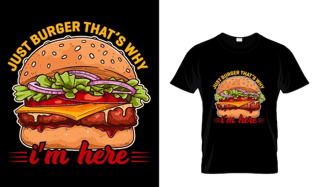 Camiseta de hamburguesa Diseño gráfico e ilustración