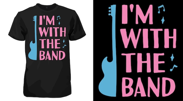 Camiseta I'm With The Band - Camiseta divertida de ropa de música