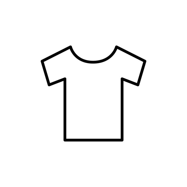 Camiseta Icon Colección de juegos de relleno plano