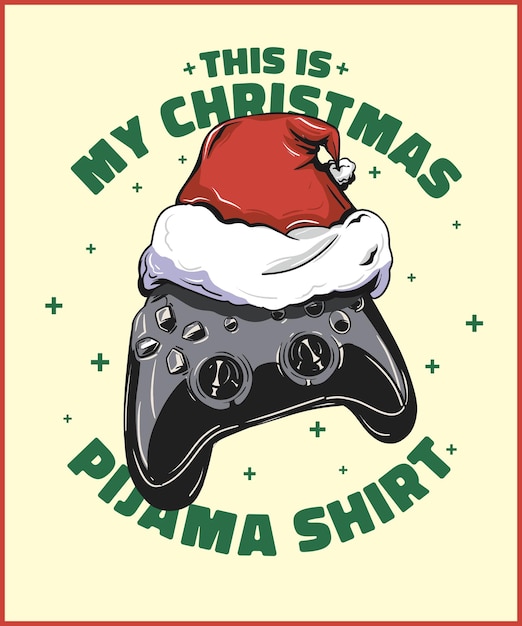 Camiseta de joystick para las fiestas de Navidad