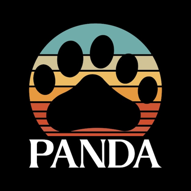 Camiseta con el logotipo del panda