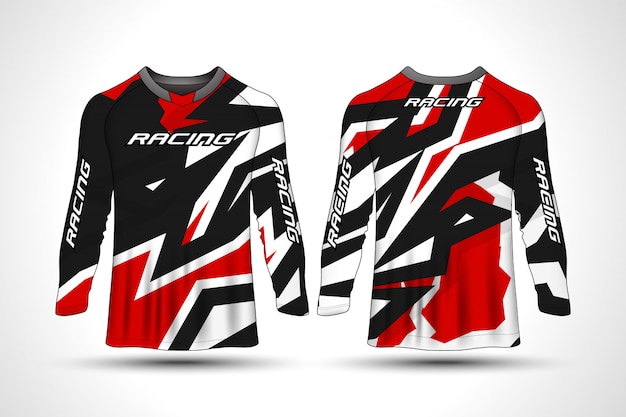 Camiseta de manga larga sport moto jersey