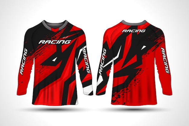 Camiseta de manga larga sport moto jersey