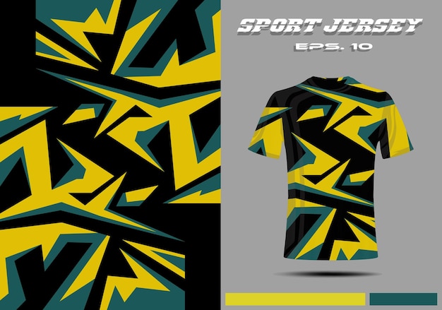 camiseta maqueta plantilla jersey carreras deporte juego diseño