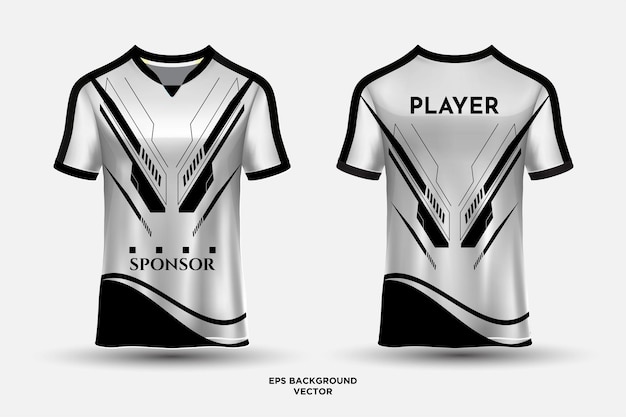 Vector camiseta maravillosa y bizarra, camiseta deportiva abstracta adecuada para carreras, fútbol, juegos, ciclismo