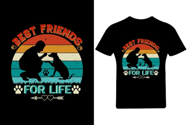 Camiseta de los mejores amigos de por vida, camiseta del mejor amigo, camisetas para perros