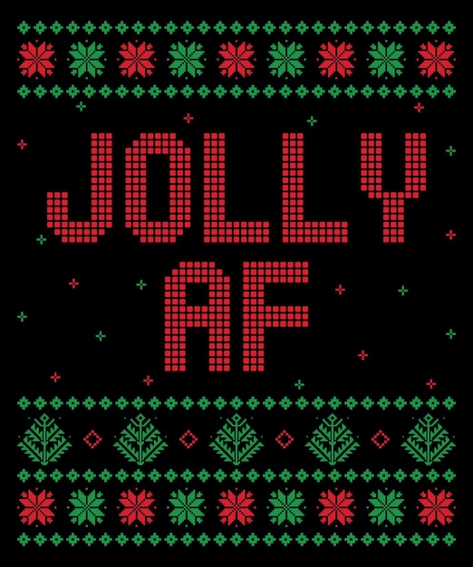 Camiseta navideña Jolly AF