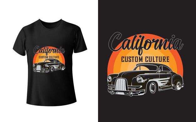 una camiseta negra con el nombre de California en ella