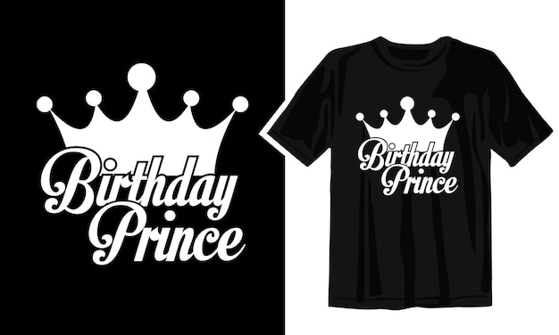 una camiseta negra con las palabras tripulación de cumpleaños