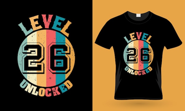 Camiseta de nivel 26 desbloqueado