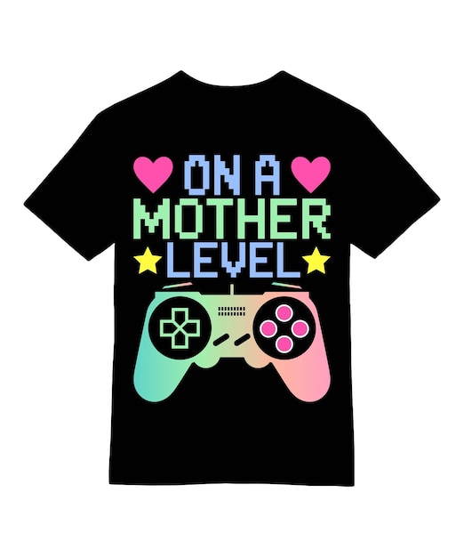 En una camiseta a nivel de madre