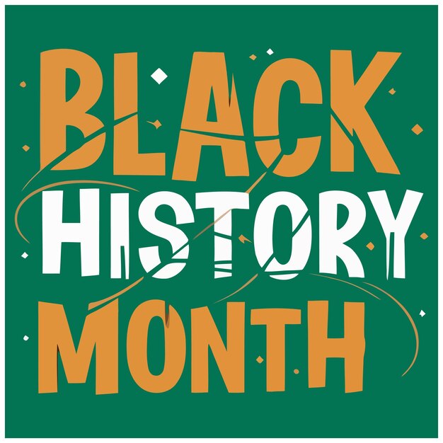 Vector camiseta o póster del mes de la historia negra o diseño de publicaciones en redes sociales eps6