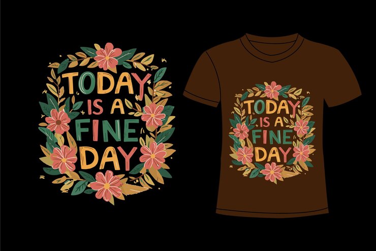 una camiseta con las palabras hoy es una ilustración de una cita de hoy