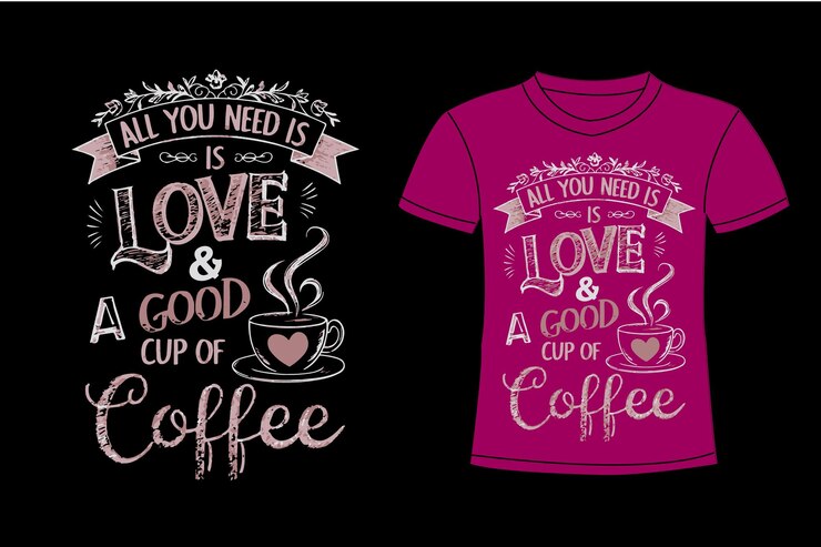 una camiseta con las palabras " lo que necesitas es un buen café "