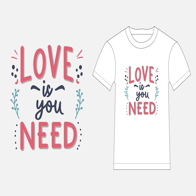 una camiseta con las palabras "te quiero" en ella