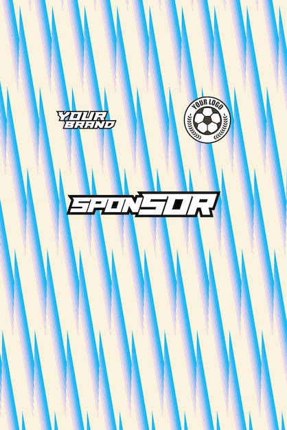 camiseta de patrón para sublime para kit de fútbol