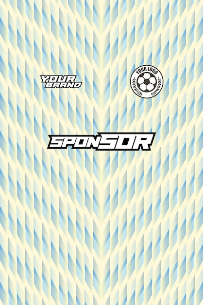 camiseta de patrón para sublime para kit de fútbol