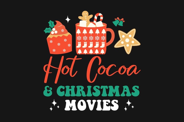 Camiseta de la película christmas coffee hot cocoa