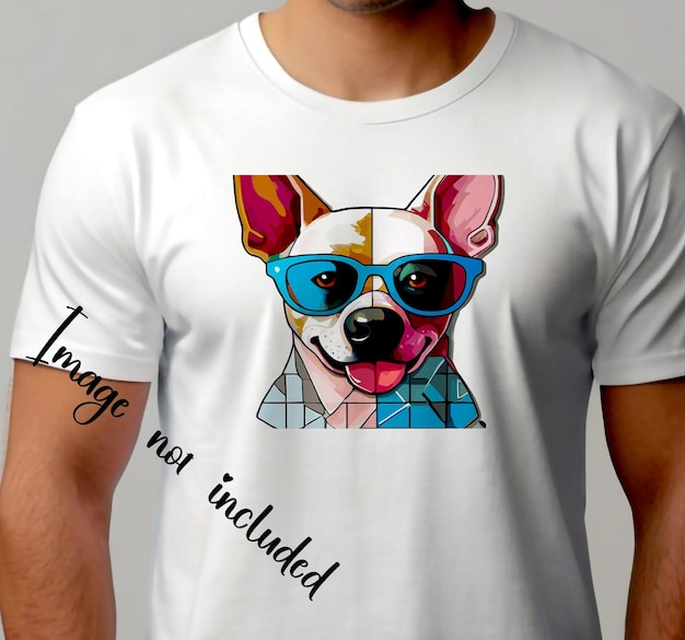 Vector camiseta de perro diseñada