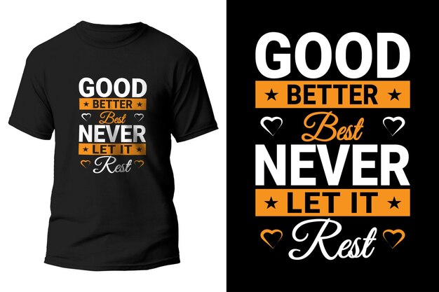 Camiseta personalizada de tipografía