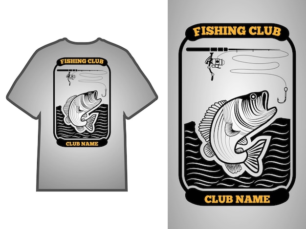 Camiseta de pesca diseñada por