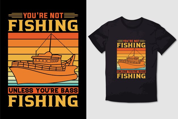 CAMISETA DE PESCA NO PESQUES A MENOS QUE SEA PESCA LUBINA