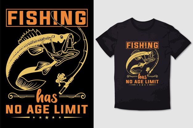 CAMISETA DE PESCA LA PESCA NO TIENE LÍMITE DE EDAD