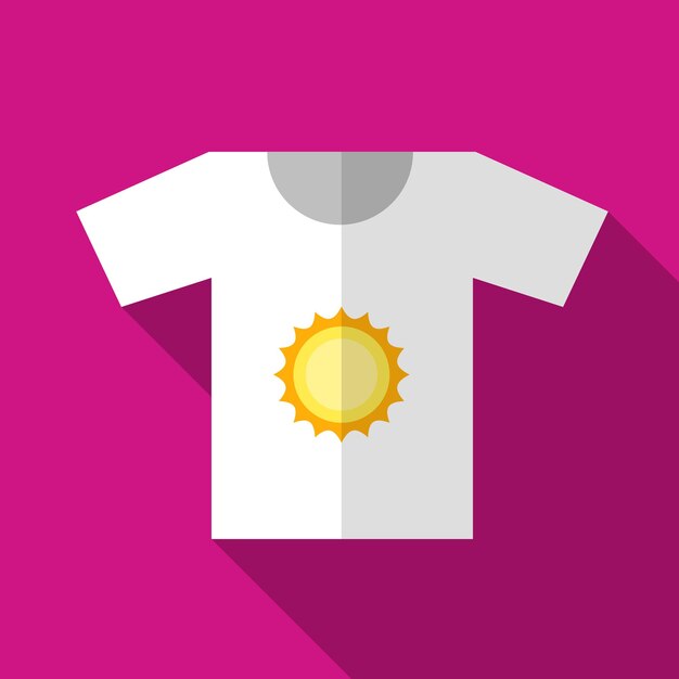 Camiseta plana icono ilustración aislada vector señal símbolo