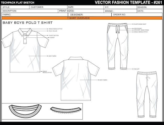 Camiseta de polo para niños Techpack