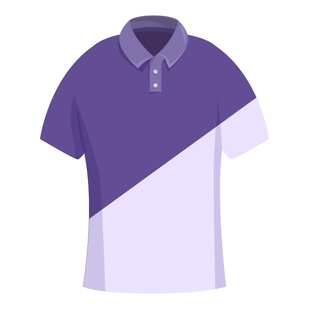 Camiseta polo púrpura y blanca perfecta para ocasiones casuales o formales