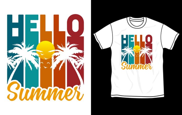 Una camiseta que dice hola verano en ella