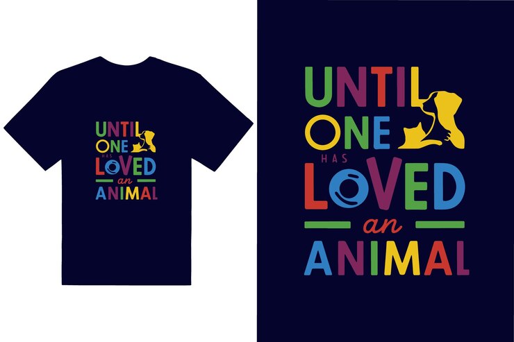 Una camiseta que dice hasta que uno ama un animal diseño del día del animal