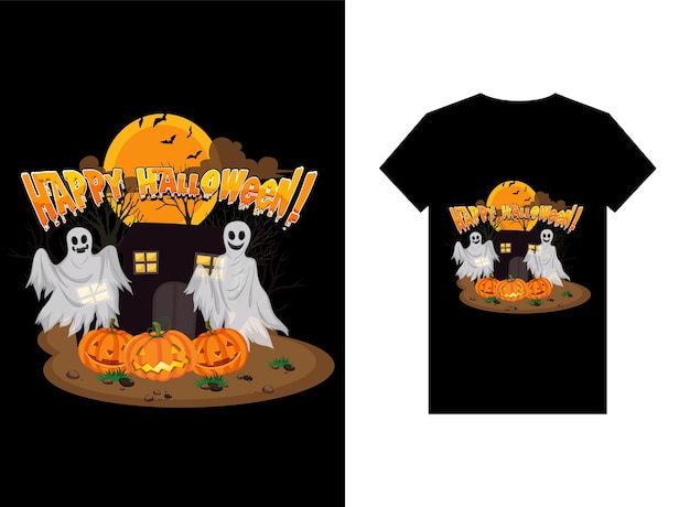 Vector una camiseta que dice que es halloween.