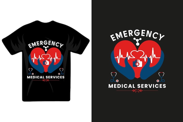 Una camiseta que diga servicios médicos de emergencia.
