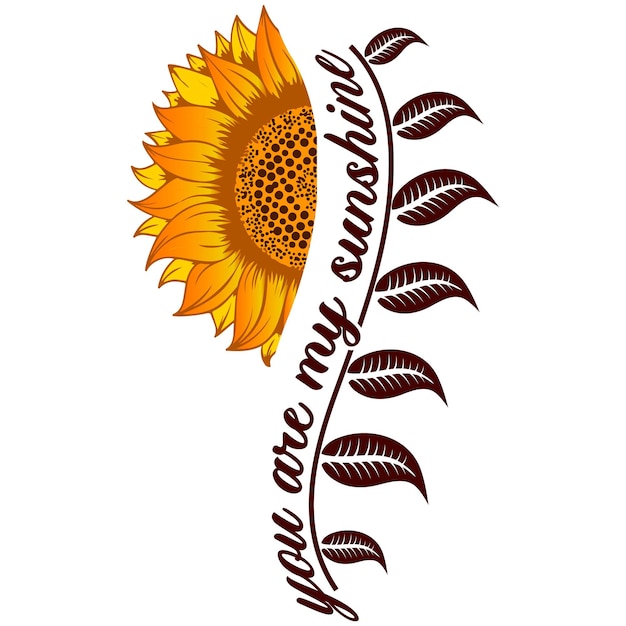 Vector camiseta querida pascua girasol