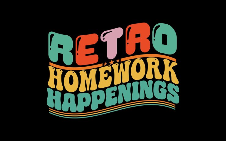 Vector camiseta retro ondulada de diseño único y vectorial vibraciones groovy modernos vintage diseños clásicos colores audaces