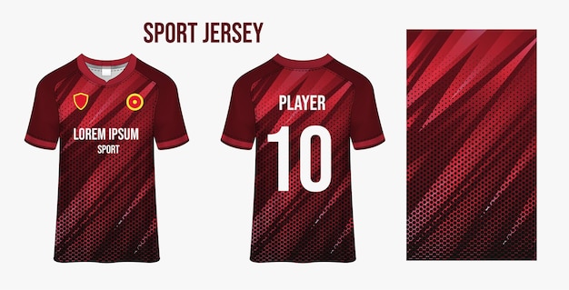 una camiseta roja con el número 10 en ella