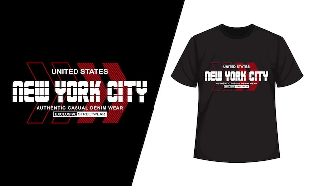 Camiseta y ropa de calle de la ciudad de nueva york