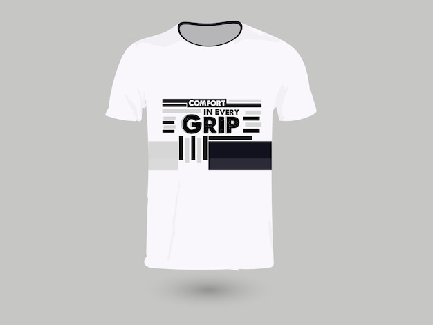 Camiseta simple con rayas negras y blancas y un bonito título