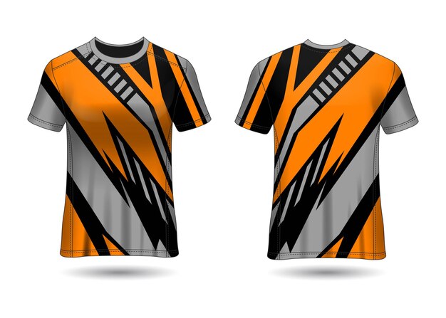 Camiseta Sport Design Camiseta de carreras para la vista frontal y posterior del uniforme del club